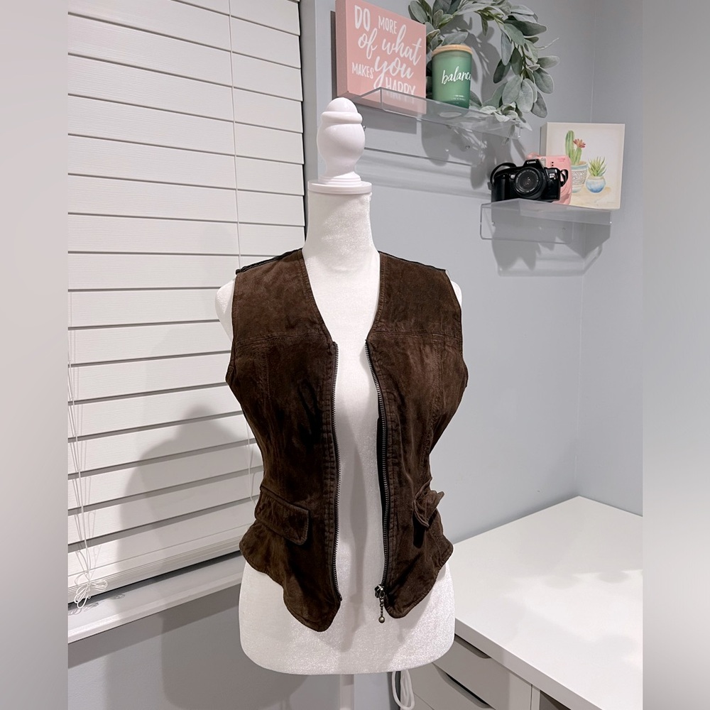 Faded Glory Vintage Genuine Leather Vest‎ - Picture 7 of 7